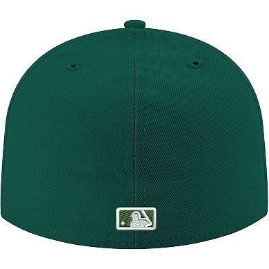Men's New Era Green Detroit Tigers White Logo 59FIFTY Fitted Hat