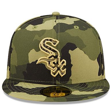 Men's New Era Camo Chicago White Sox 2022 Armed Forces Day On-Field 59FIFTY Fitted Hat