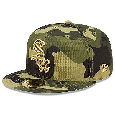 Men's New Era Camo Chicago White Sox 2022 Armed Forces Day On-Field 59FIFTY Fitted Hat