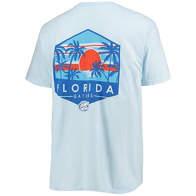 Men's Light Blue Florida Gators Landscape Shield Comfort Colors T-Shirt
