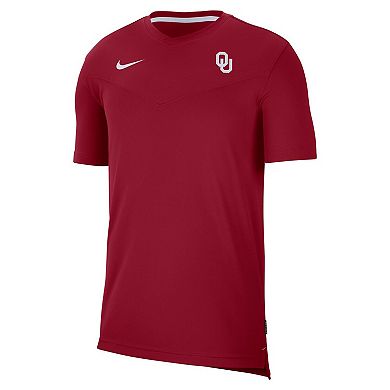 Men's Nike Crimson Oklahoma Sooners 2022 Coaches UV Performance T-Shirt