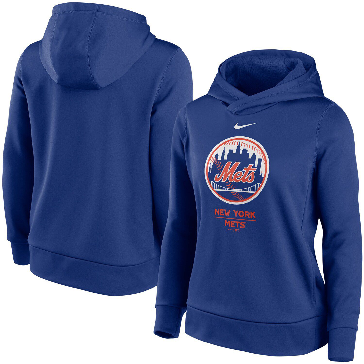 Women's Starter Royal New York Mets Touchdown Raglan Full-Zip Track Jacket Size: Extra Small