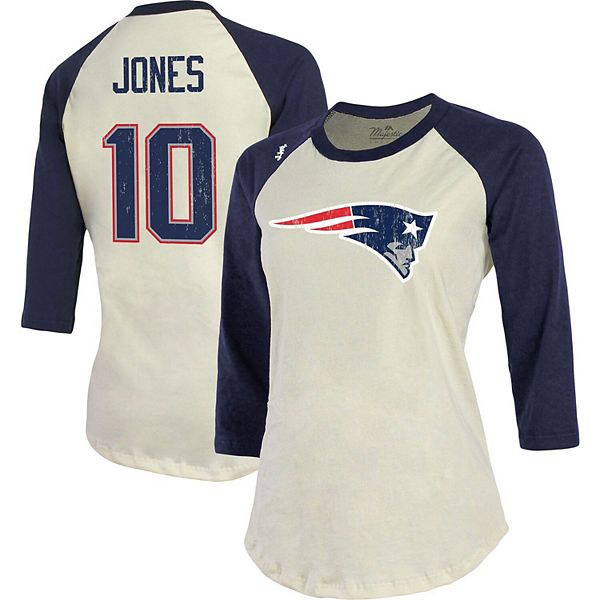 Lids New England Patriots '47 Women's Billie Cropped T-Shirt - Cream/Navy