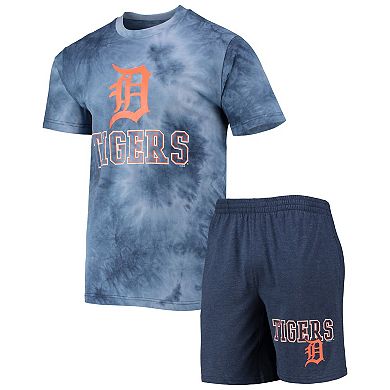 Men's Concepts Sport Navy Detroit Tigers Billboard T-Shirt & Shorts Sleep Set