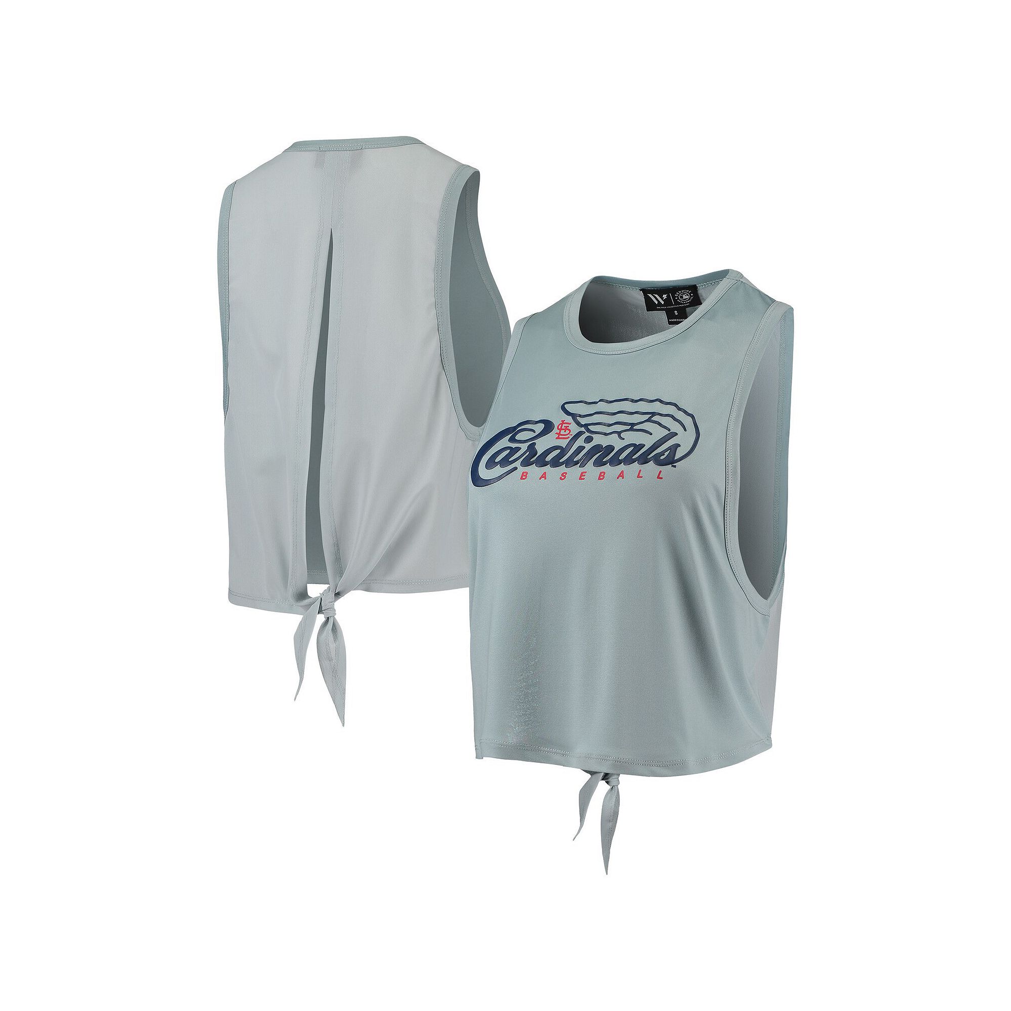 Womens The Wild Collective Light Blue St. Louis Cardinals Open Back Twist-