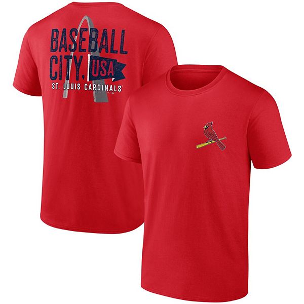 Men's Fanatics Branded Red St. Louis Cardinals Iconic Bring It T-Shirt