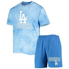 Concepts Sport Women's Royal Los Angeles Dodgers Zest Allover Print Button-Up  Shirt and Shorts Sleep Set- DNU - Macy's