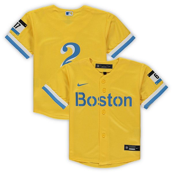 Toddler Nike Xander Bogaerts Gold Boston Red Sox City Connect Replica  Player Jersey