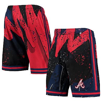 Men's Mitchell & Ness Red Atlanta Braves Hyper Hoops Shorts