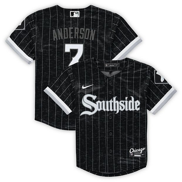 Preschool Nike Tim Anderson Black Chicago White Sox City Connect Script  Replica Jersey