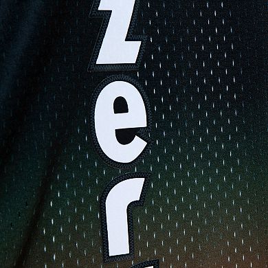 Men's Mitchell & Ness Bill Walton Red/Black Portland Trail Blazers 1976/77 Hardwood Classics Fadeaway Swingman Player Jersey