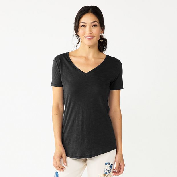 kohls sonoma v neck tee
