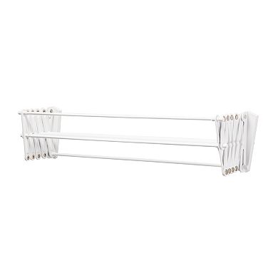 Woolite 24" Wide Collapsible Wall-Mount Drying Rack