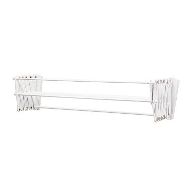Woolite 24" Wide Collapsible Wall-Mount Drying Rack