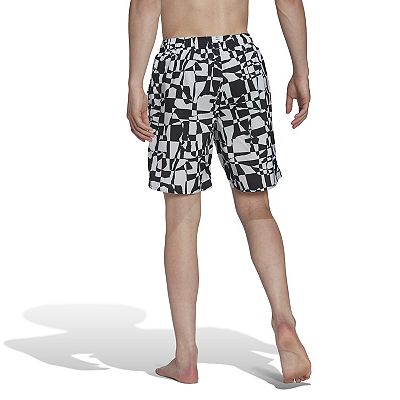 Men's adidas Shredded Check Classics Swim Trunks