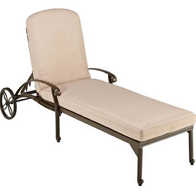 60917963 homestyles Patio Lounge Chair, Beig/Green sku 60917963