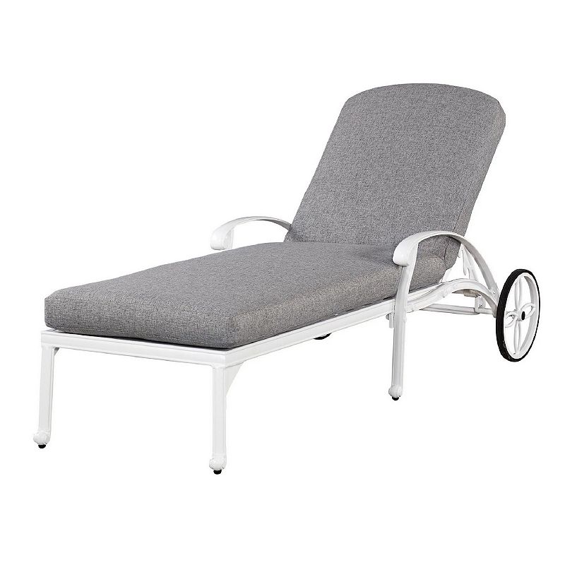 homestyles Patio Lounge Chair, White