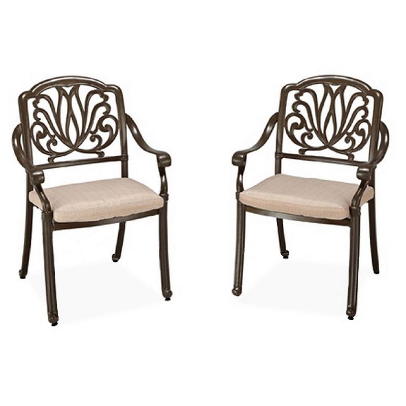 homestyles Patio Chair 2-piece Set, Beig/Green
