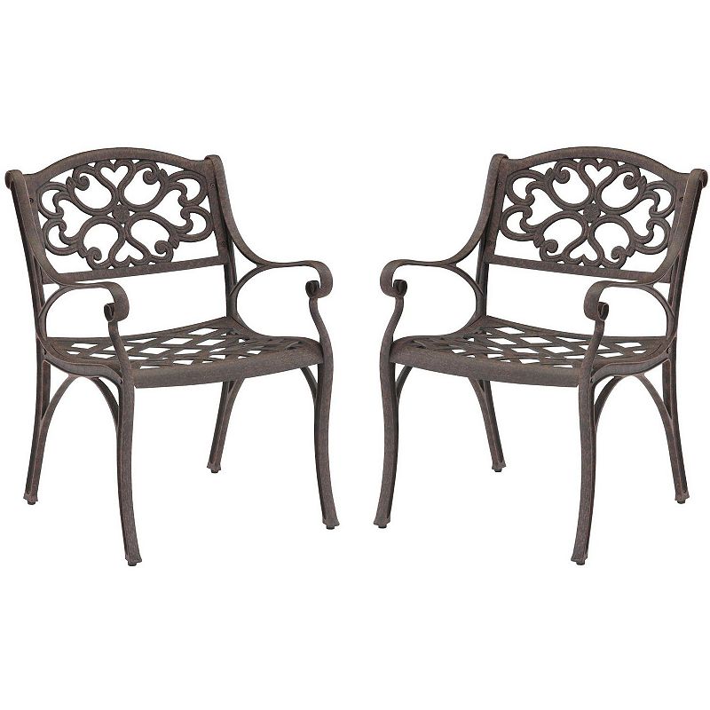 homestyles Traditional Patio Chair 2-piece Set, Brown