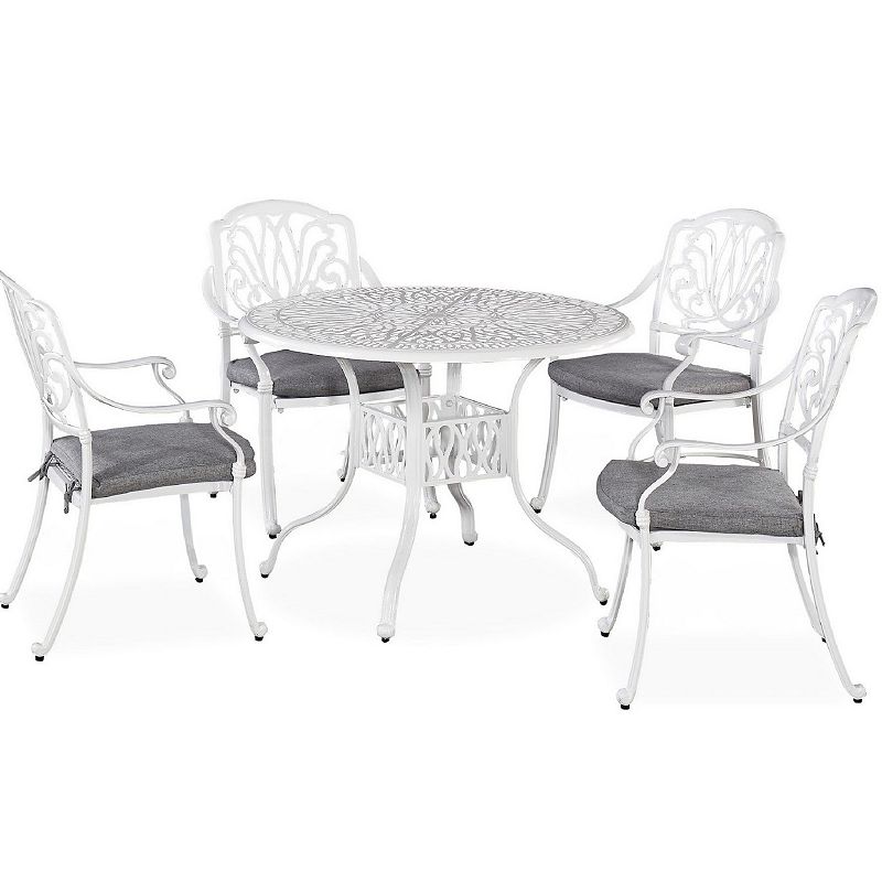 homestyles Patio Table & Chairs 5-piece Set, White