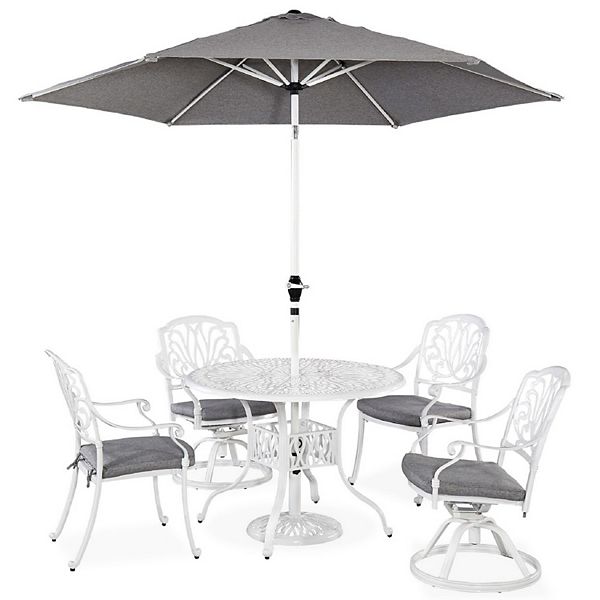 homestyles Outdoor Table, Chairs, & Umbrella 6piece Set