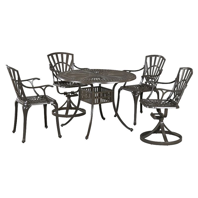 59219461 homestyles Round Patio Table & Chairs 5-piece Set, sku 59219461