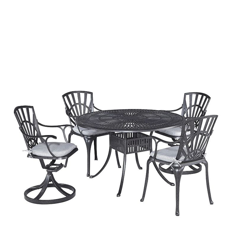 homestyles Dining Table & Chairs Patio 5-piece Set, Grey