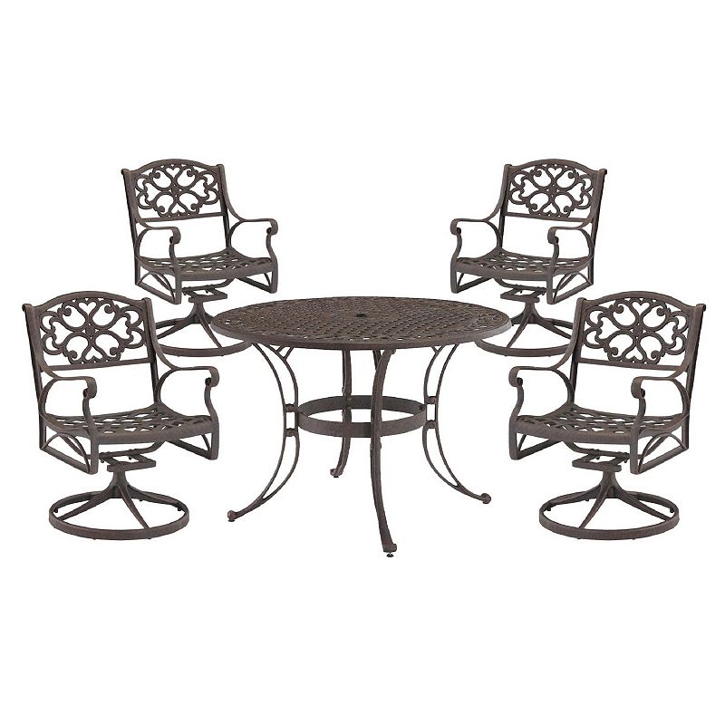 19690879 homestyles Patio Table & Chair 5-piece Set, Brown sku 19690879