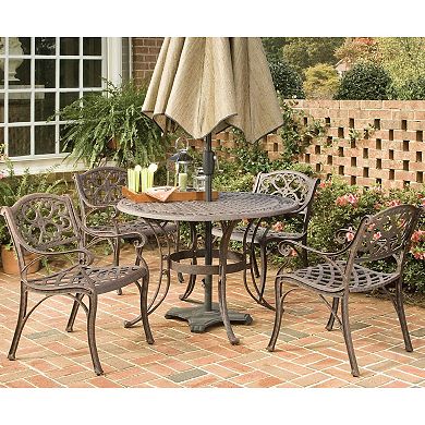 homestyles Patio Detailed Dining Table & Chair 5-piece Set
