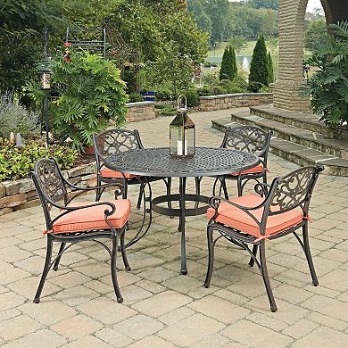 homestyles Round Patio Dining Table & Chairs 5-piece Set
