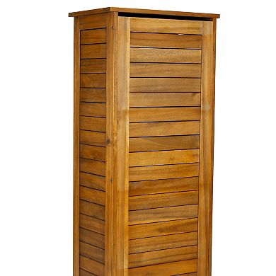 homestyles Water Resistant Tall Patio Storage Cabinet
