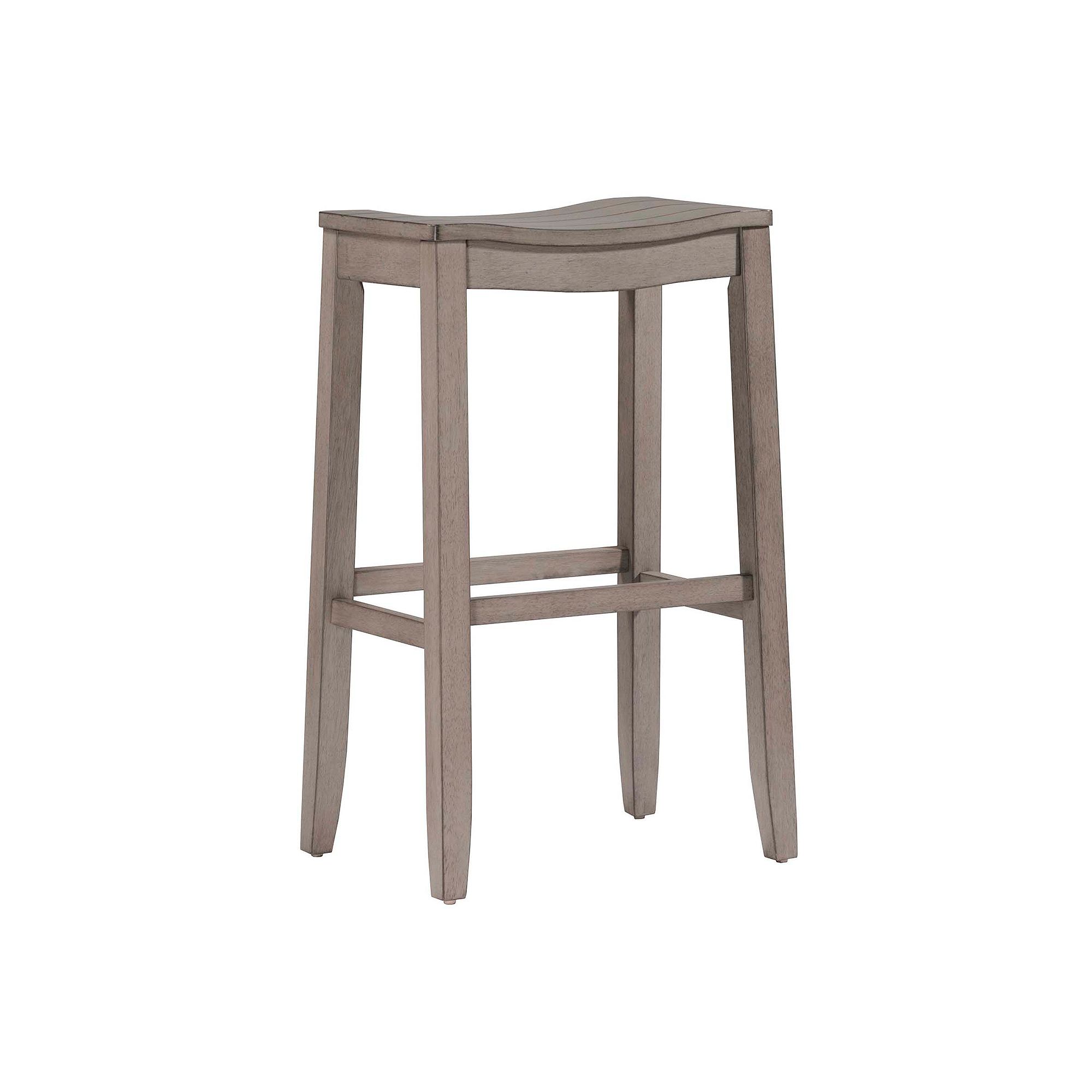 Hillsdale Furniture Fiddler Backless Stool, Gray
