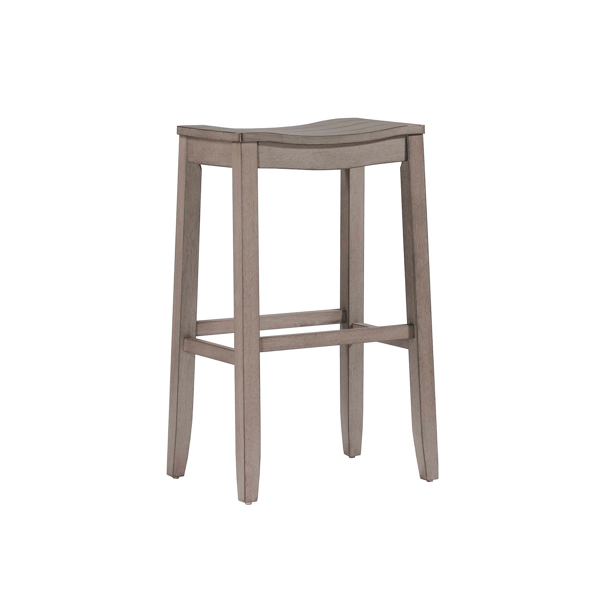 Hillsdale Furniture Fiddler Backless Stool, Gray