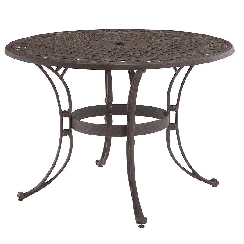 77098683 homestyles Traditional Patio Dining Table, Brown sku 77098683