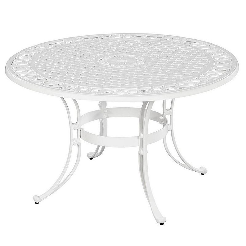 homestyles Traditional Patio Dining Table, White