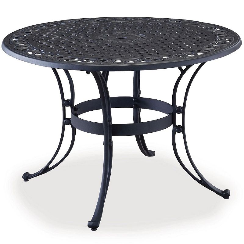 homestyles Classic Patio Dining Table, Black