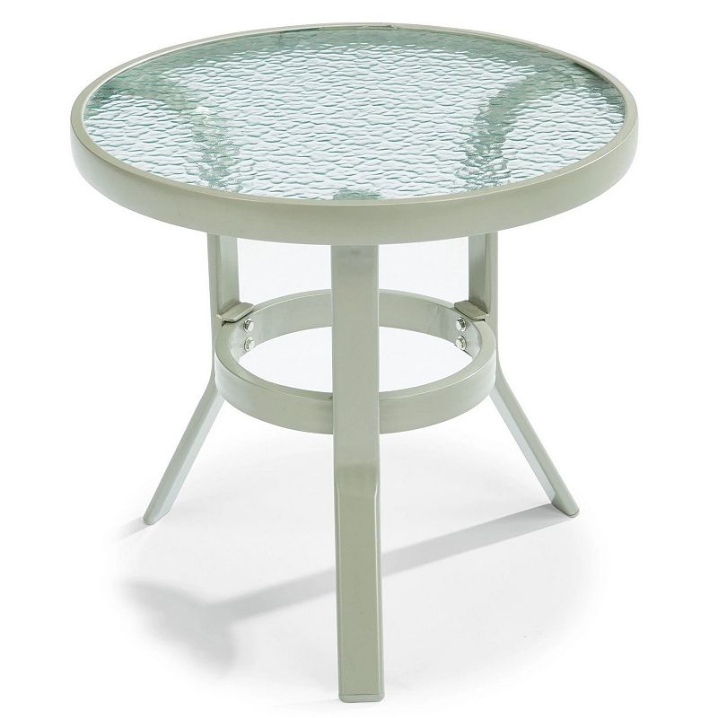 homestyles Impact-Resistant Patio End Table, Grey