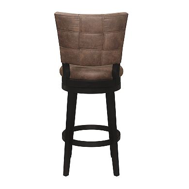 Hillsdale Furniture Kaede Faux Leather Swivel Bar Stool