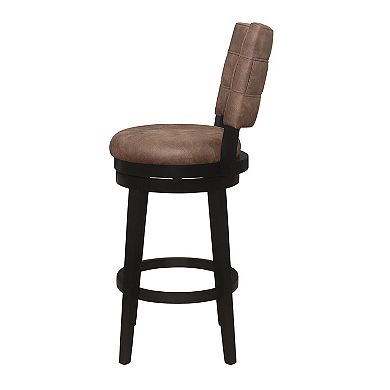 Hillsdale Furniture Kaede Faux Leather Swivel Bar Stool