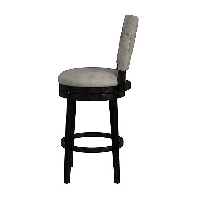 Hillsdale Furniture Kaede Faux Leather Swivel Bar Stool