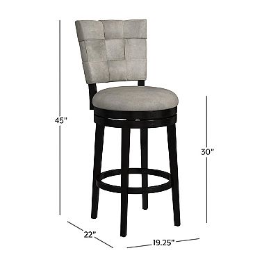 Hillsdale Furniture Kaede Faux Leather Swivel Bar Stool