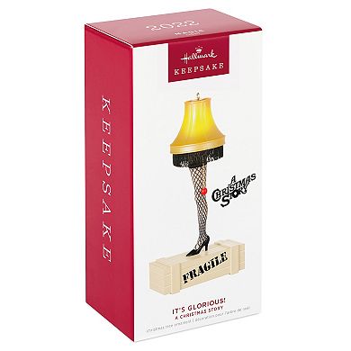A Christmas Story It's Glorious! Leg Lamp 2022 Hallmark Keepsake Christmas Ornament With Light