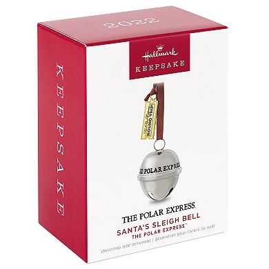 The Polar Express Santa's Sleigh Bell Metal 2022 Hallmark Keepsake Christmas Ornament