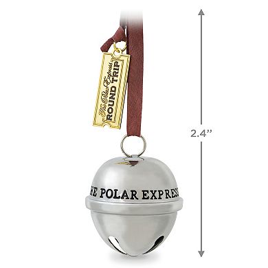 The Polar Express Santa's Sleigh Bell Metal 2022 Hallmark Keepsake Christmas Ornament