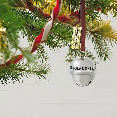 The Polar Express Santa's Sleigh Bell Metal 2022 Hallmark Keepsake Christmas Ornament