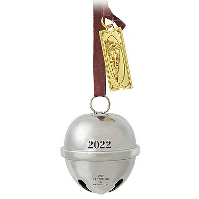 The Polar Express Santa's Sleigh Bell Metal 2022 Hallmark Keepsake Christmas Ornament
