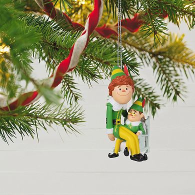Elf Papa Elf and Buddy the Elf 2022 Hallmark Keepsake Christmas Ornament