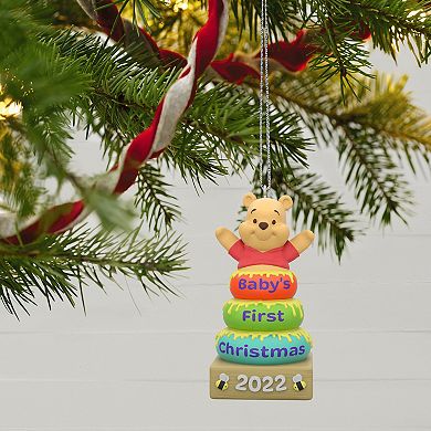 Disney Winnie the Pooh Baby's First Christmas 2022 Hallmark Keepsake Christmas Ornament