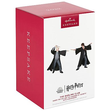 Harry Potter and the Chamber of Secrets The Dueling Club 2-pc. 2022 Hallmark Keepsake Christmas Ornaments