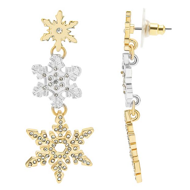 Snowflake hot sale earrings kohls